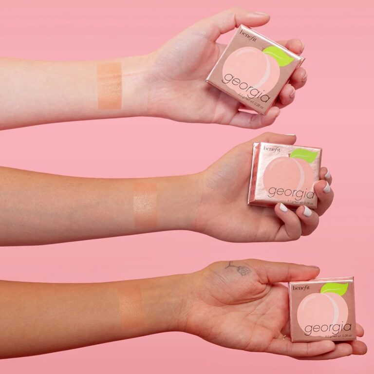 Benefit | Georgia Golden Peach Blush Mini | Parfumerie MADO Réunion