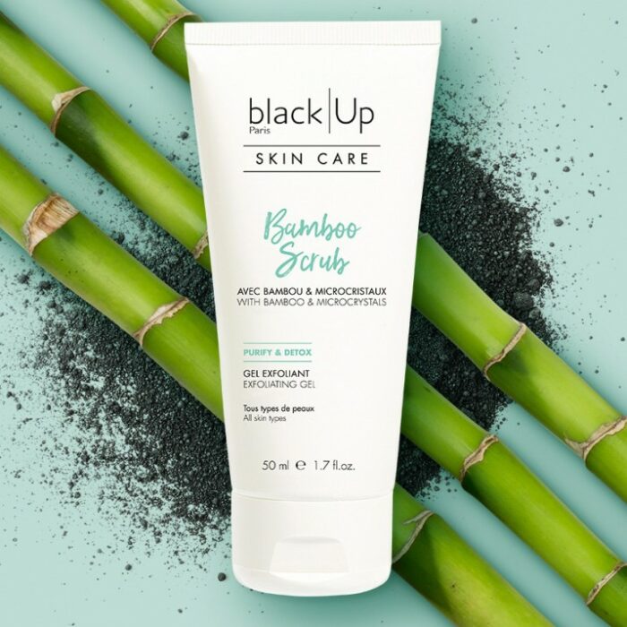 BLACK UP | Bambbo scrub gel exfoliant | parfumerie MADO Réunion