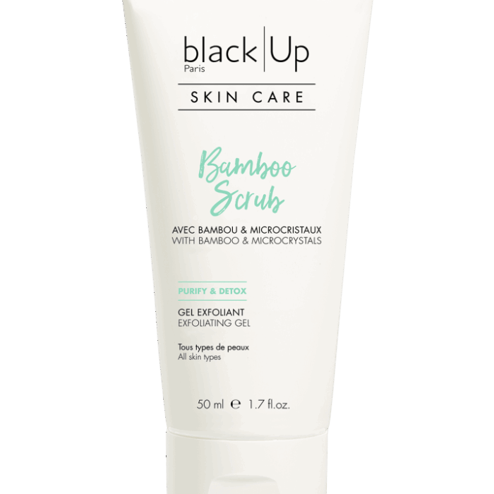 BLACK UP | Bambbo scrub gel exfoliant | parfumerie MADO Réunion