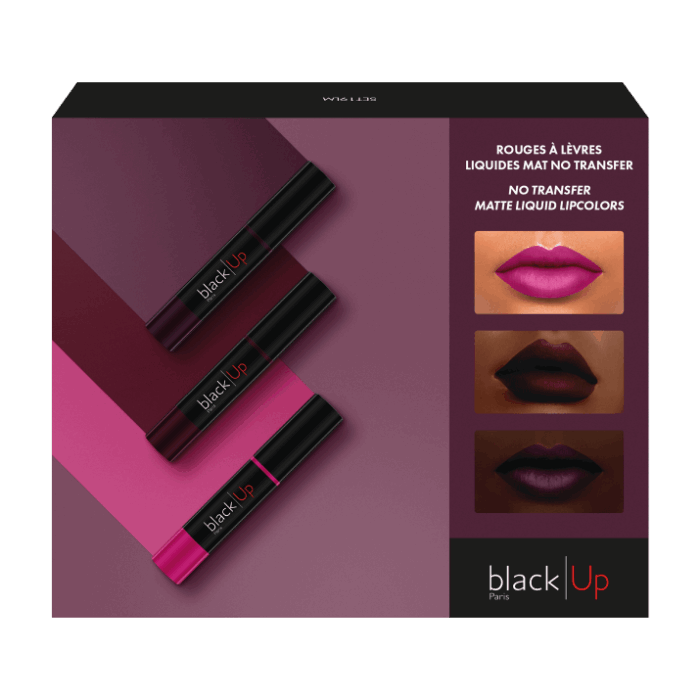 BLACKUP | Set Trio RAL liquide mat | Parfumerie MADO Réunion