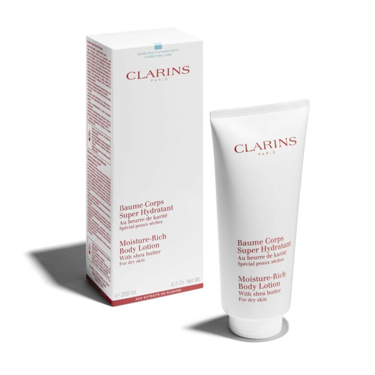 CLARINS I BAUME CORPS SUPER HYDRATANT I IDÉAL POUR PEAU SÈCHE I MADO PARFUMERIE I RÉUNION