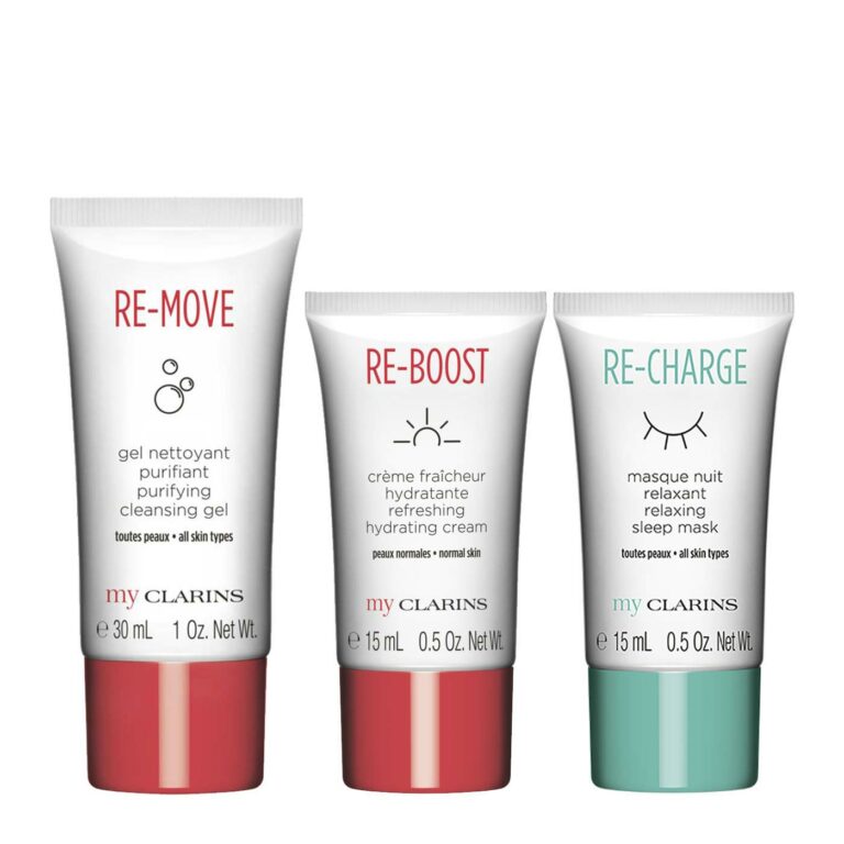 CLARINS I LE TRIO BELLE BEAU I SOIN I VISAGE I HYDRATATION I NETTOIE I MADO PARFUMERIE RÉUNION