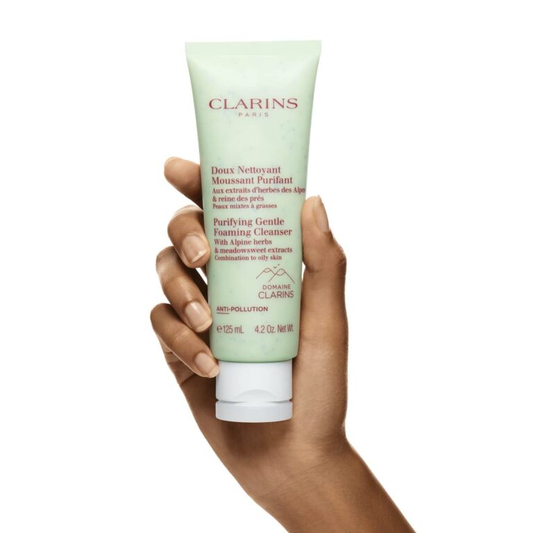 CLARINS I DOUX NETTOYANT MOUSSANT PURIFIANT I PEAU MIXTE ET GRACE I MADO PARFUMERIE RÉUNION