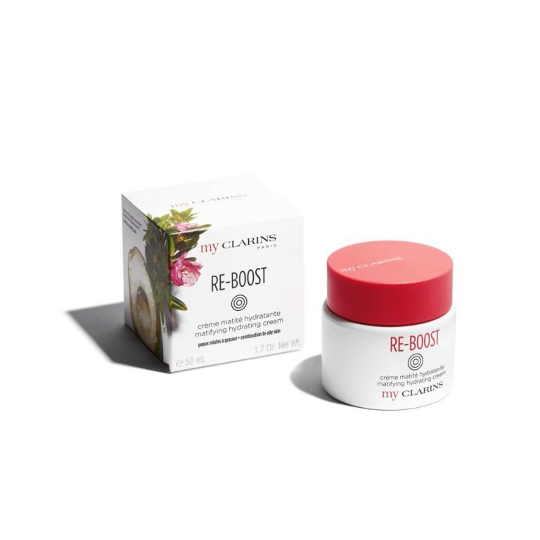 CLARINS | RE-BOOST | CREME MATITE HYDRATANTE | SOIN DE JOUR | VISAGE | MADO PARFUMERIE REUNION