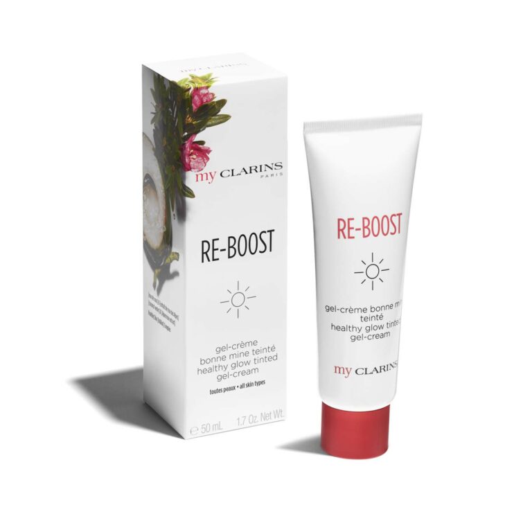 CLARINS I RE-BOOST GEL-CRÈME I BONNE MINE TEINTÉ I VISAGE I MADO I PARFUMERIE I RÉUNION