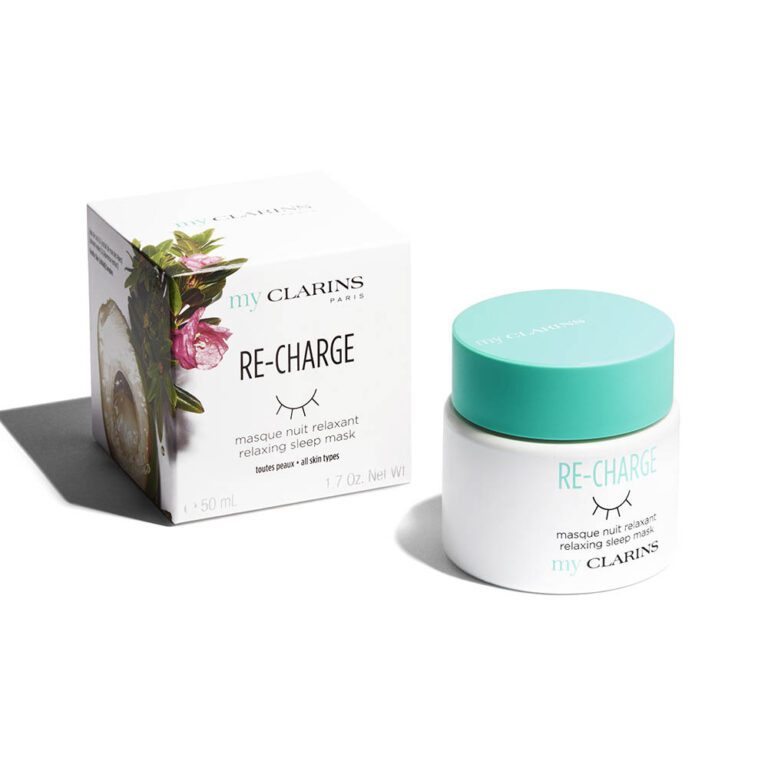 CLARINS I MY CLARINS I RE-CHARGE MASQUE DE NUIT I SOIN VISAGE I MADO PARFUMERIE RÉUNION
