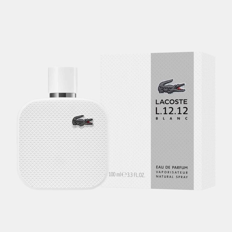 LACOSTE | EAU DE TOILETTE | L.12.12 Blanc Eau de Parfum | REVELATEUR DE MASCULINITE | FRAGANCE VIVE | MADO PARFUMERIE REUNION