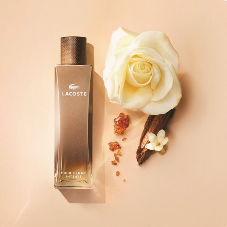 LACOSTE | INTENSE POUR FEMME | Un concentré de féminité | Mado Parfumerie Réunion