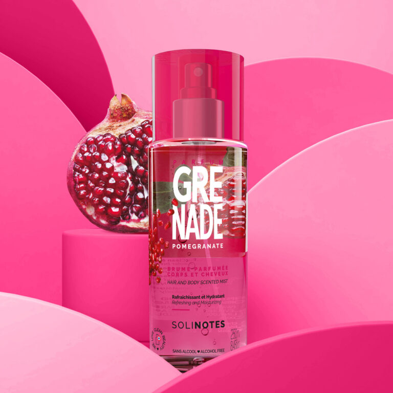 SOLINOTES | BRUME PARFUMEE GRENADE | FRAGANCE POUR CHEVEUX ET CORPS | MADO PARFUMERIE REUNION