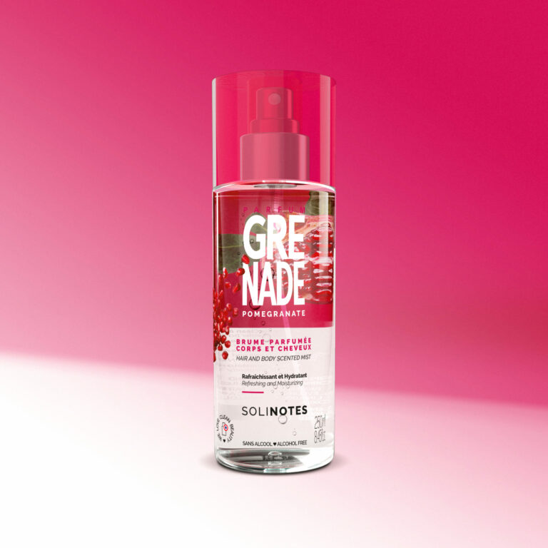 SOLINOTES | BRUME PARFUMEE GRENADE | FRAGANCE POUR CHEVEUX ET CORPS | MADO PARFUMERIE REUNION
