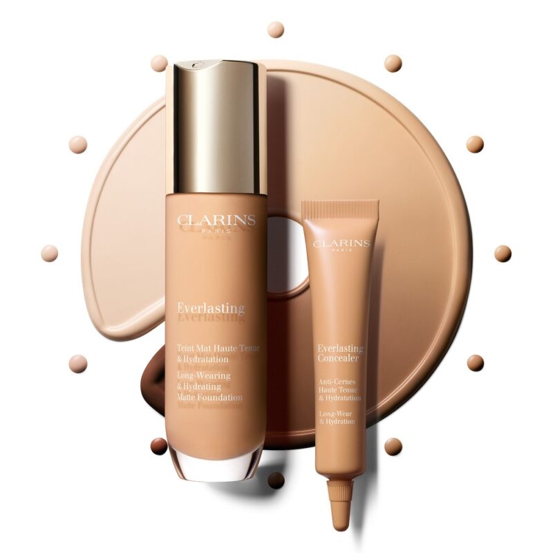 CLARINS I EVERLASTING FOND DE TEINT I TEINTE SANDALWOOD I FINI MAT I HAUTE COUVRANCE I MADO PARFUMERIRE RÉUNION