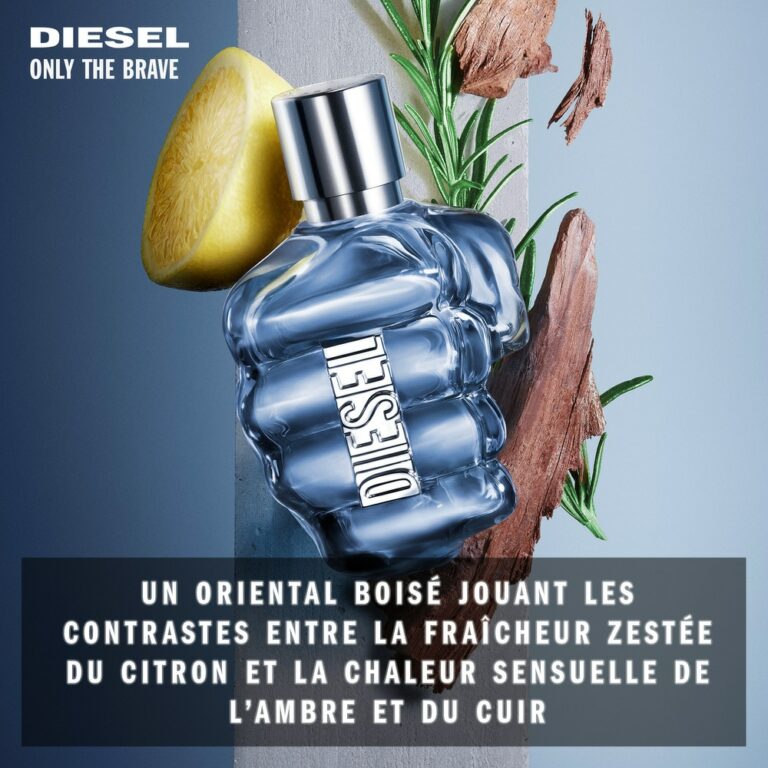DIESEL | Only the brave | EDT Homme | Parfumerie MADO Réunion
