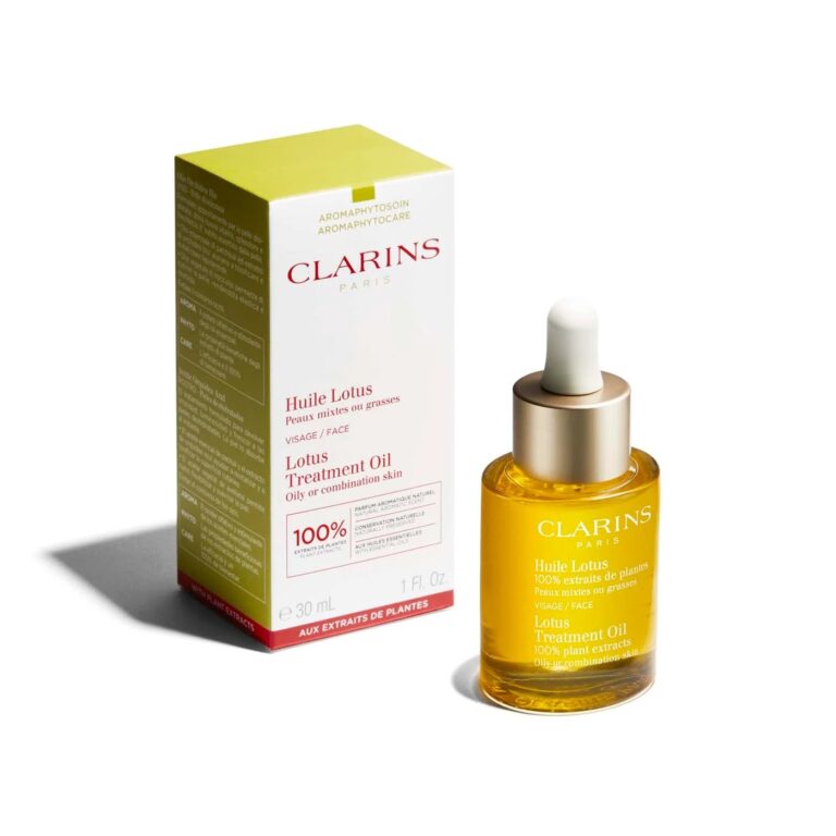 CLARINS | HUILE LOTUS | PEAUX MIXTES OU GRASSES | SOIN VISAGE | MADO PARFUMERIE RÉUNION