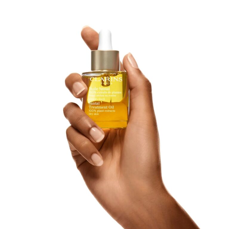 CLARINS | HUILE SANTAL | PEAUX MIXTES OU GRASSES | SOIN VISAGE | MADO PARFUMERIE RÉUNION