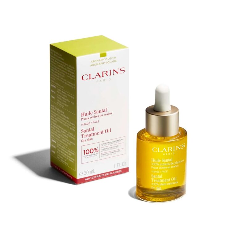 CLARINS | HUILE SANTAL | PEAUX MIXTES OU GRASSES | SOIN VISAGE | MADO PARFUMERIE RÉUNION