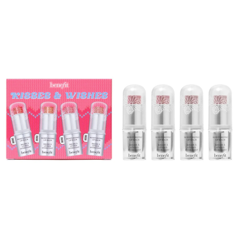 BENEFIT | KISSES AND WISHES | MINI BAUMES À LÈVRES HYDRATANTS | MADO PARFUMERIE RÉUNION