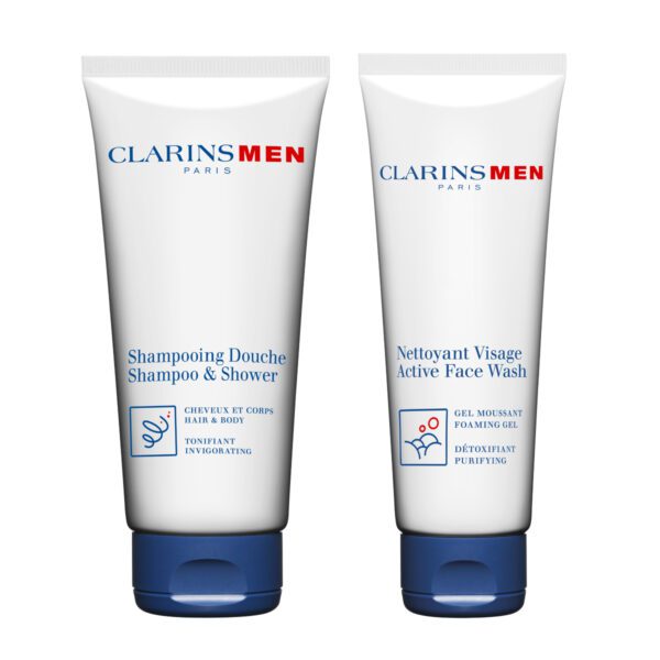DUO ClarinsMen Shampooing + Nettoyant visage