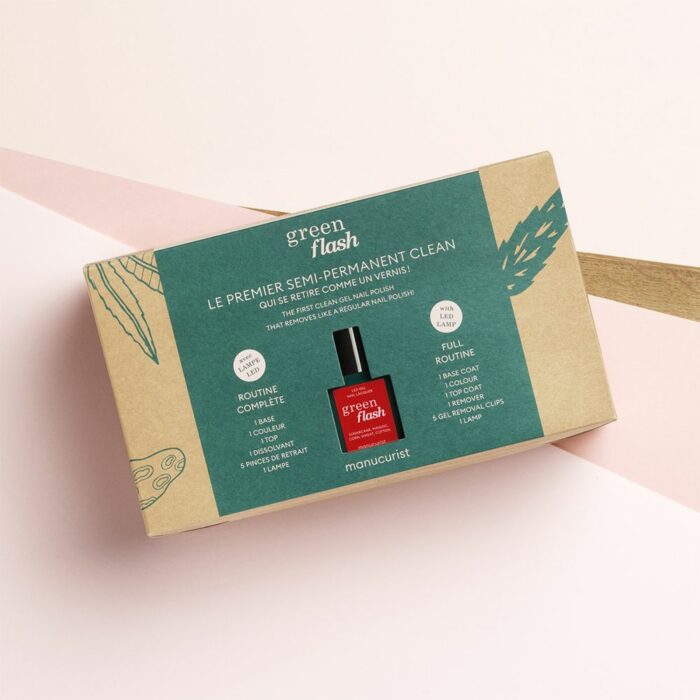 Coffret Le Premier Semi-Permanent Clean Green Flash Poppy Red Manucurist
