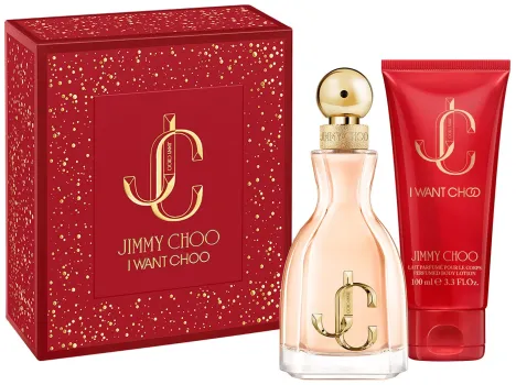 Coffret I Want Choo Noël  : Eau de parfum 60 ml + Lait corps 100 ml