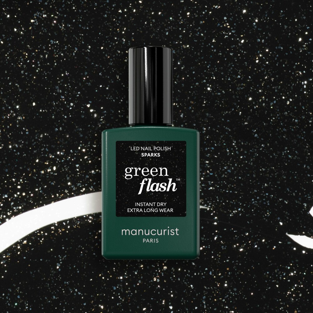 Vernis Green Flash Sparks