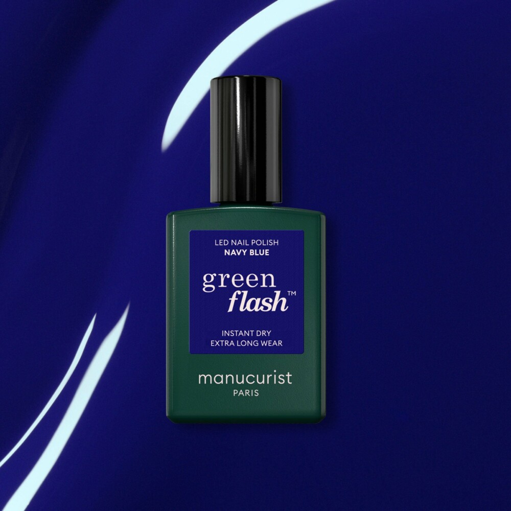 Vernis semi-permanent LED Green Flash™ Navy Blue