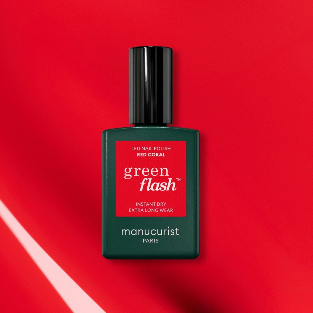 Vernis Green Flash Red Coral
