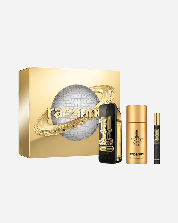 Coffret 1 Million Black Eau de Parfum 100 ml + Déodorant 150 ml + Format voyage 10 ml