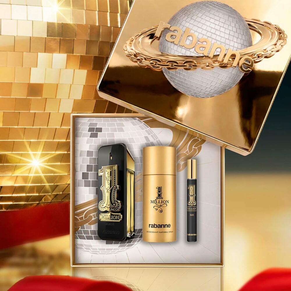 Coffret 1 Million Black Eau de Parfum 100 ml + Déodorant 150 ml + Format voyage 10 ml – Image 3
