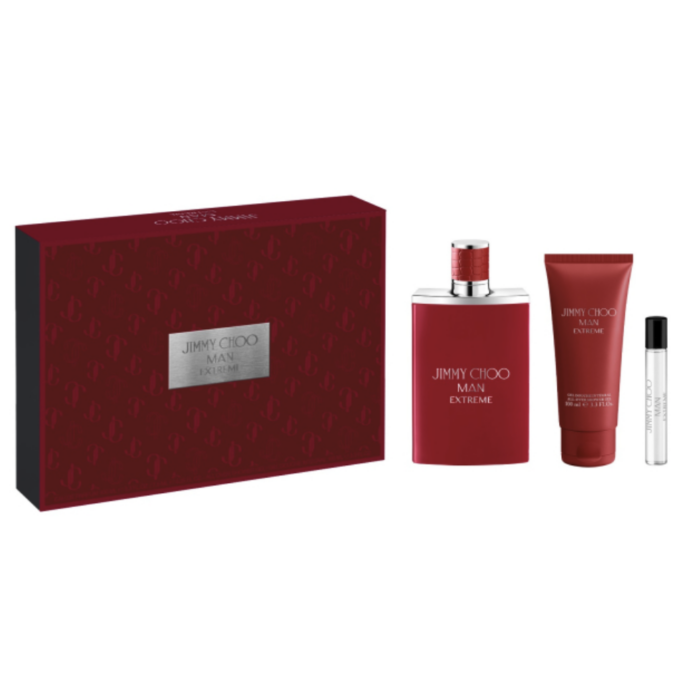 Coffret Jimmy Choo Man Extreme Eau de Parfum 100 ml + format voyage 7,5 ml + gel douche 100 ml