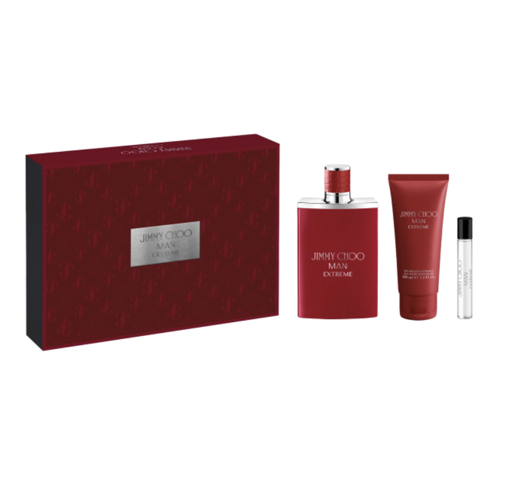 Coffret Jimmy Choo Man Extreme Eau de Parfum 100 ml + format voyage 7,5 ml + gel douche 100 ml