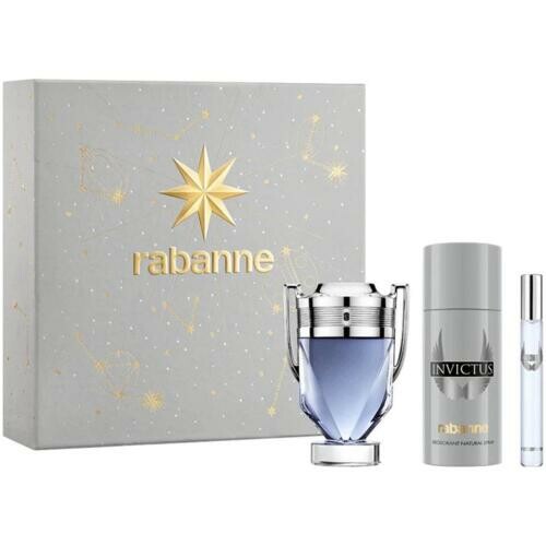 Coffret Invictus Eau de Toilette 100 ml + Déodorant Spray 150 ml + Travel Spray 10 ml