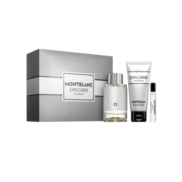 Montblanc Explorer Platinum Coffret Eau de Parfum 100 ml + Eau de Parfum 7,5 ml + Gel douche 100 ml