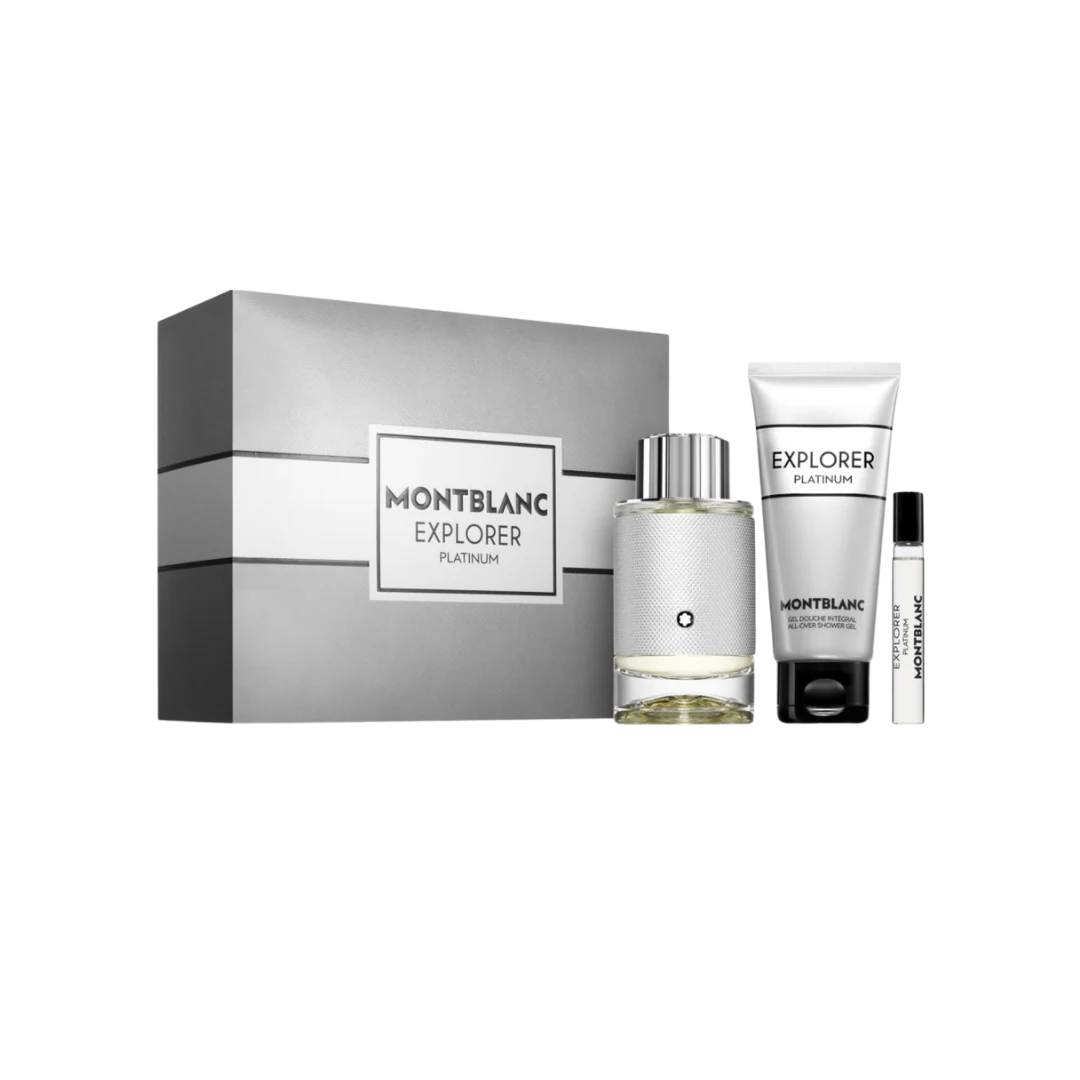 Montblanc Explorer Platinum Coffret Eau de Parfum 100 ml + Eau de Parfum 7,5 ml + Gel douche 100 ml