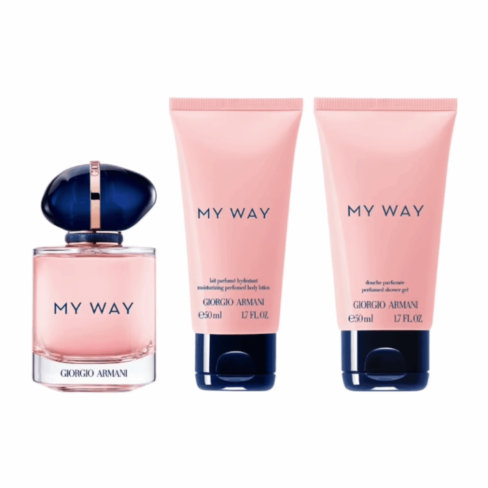 My Way Eau de Parfum Coffret 50 ml + Gel douche 50 ml + Lait corps 50 ml – Image 2